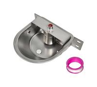 ZEPFJHE Dispensador automático de agua para animales con cuenco de acero inoxidable para mascotas