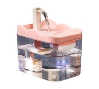 ZEPFJHE Dispensador de agua automático y silencioso, filtro de circulación para mascotas, gatos, gran capacidad, fácil mantenimiento, fuente silenciosa
