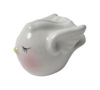 ZEPFJHE Dispensador de condimentos de cerámica en miniatura fabricado con materiales sólidos y botella de condimentos de vertido controlado, juego único de pimienta