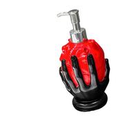 ZEPFJHE Dispensador de jabón punk, con forma de corazón, para cocina, baño, dispensadores de líquidos modernos, recipientes vacíos para loción