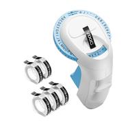 ZEPFJHE Dispositivo de grabado en relieve, portátil, prensa manual, etiquetadora creativa E975, etiquetado para uso en casa, oficina, etiquetado, impresora manual de etiquetas para impresión