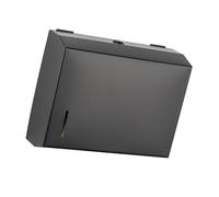 ZEPFJHE Distribuidor de pañuelos cuadrado inoxidable de alta capacidad montado en la pared para baños comerciales, baños públicos, dispensador de pared de gran capacidad