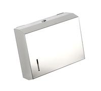 ZEPFJHE Distribuidor de pañuelos cuadrado inoxidable de alta capacidad montado en la pared para baños comerciales, baños públicos, dispensador de pared de gran capacidad