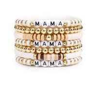 ZEPFJHE Divertida pulsera de arcilla suave, multifuncional, elástica, con cuentas, adecuada para mujeres jóvenes y amantes de la playa, accesorio de uso casual, talla única, como se describe