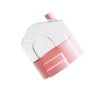 ZEPFJHE Durabilidad ABS arena para hámster, baño, baño, hábitat higiénico, accesorios para limpieza, juego y relajación, baño de arena grande transparente