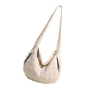 ZEPFJHE Elegante bolsa de hombro individual de gran tamaño con múltiples compartimentos, práctica bolsa cruzada de poliuretano para el trabajo, viajes y uso diario