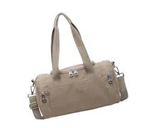 ZEPFJHE Elegante bolso de hombro retro para mujer, espacioso, con correa ajustable, tela práctica para el trabajo, viajes, bolsa multifuncional, Khaki, One Size