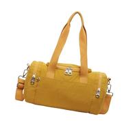 ZEPFJHE Elegante bolso de hombro retro para mujer, espacioso, con correa ajustable, tela práctica para el trabajo, viajes, bolsa multifuncional, Amarillo, One Size