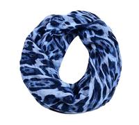 ZEPFJHE Elegante bufanda con estampado de guepardo para la cabeza, para motocicleta, camping, uso diario, bufanda de gasa ligera para exteriores, azul, Talla única