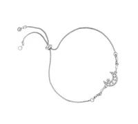 ZEPFJHE Elegante colgante de estrella para mujer en cobre resistente chapado en oro de 18 quilates con cadena de circonita, accesorio de joyería único, talla única, como se describe