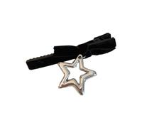 ZEPFJHE Elegante colgante de estrella y horquilla para el pelo, diseño de corazón, pasadores de pelo de moda, accesorios de peinado para niñas