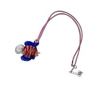 ZEPFJHE Elegante collar con colgante en forma de pez, longitud ajustable, joyería de cuello a la moda para uso diario y de fiesta, uso casual, talla única, como se describe, como se describe