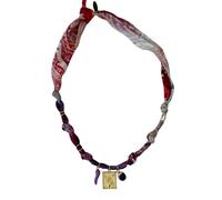 ZEPFJHE Elegante collar de bufanda de seda a la moda, accesorio para mujeres y niñas, vacaciones, playa, joyería, Colgante cuadrado de palma, M