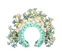 ZEPFJHE Elegante diadema de flores coloridas, accesorio para el cabello delicado floral para sesiones de fotos