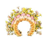 ZEPFJHE Elegante diadema de flores coloridas, accesorio para el cabello delicado floral para sesiones de fotos