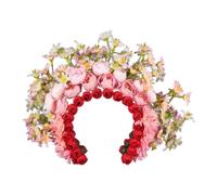 ZEPFJHE Elegante diadema de flores coloridas, accesorio para el cabello delicado floral para sesiones de fotos