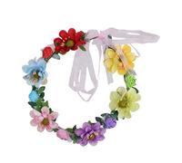 ZEPFJHE Elegante diadema de flores para la cabeza, guirnalda para el pelo, corona, festival, decoración para exteriores, boda, dama de honor, graduación, para niña de flores, coronas blancas con