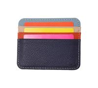 ZEPFJHE Elegante funda de piel para tarjetas, funcional y de moda, monedero compacto y organizado para uso diario, color