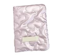 ZEPFJHE Elegantes fundas para pasaportes con lazos coreanos para mujer, accesorios de viaje con diseños únicos y multifuncionalidad, Pink, Love