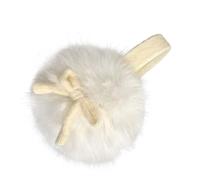 ZEPFJHE Elegantes orejeras cálidas con lazo para las orejas, para mujeres, estudiantes, niñas, calentadores de orejas de felpa para el trabajo, la escuela, viajes, suministros de invierno, protectores