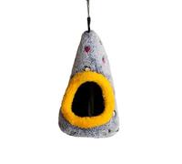 ZEPFJHE Esponjas de algodón con forma de huevo, con forma de nido de pájaro, aislamiento térmico de invierno para loros y pájaros pequeños, hábitats cómodos para mascotas y pájaros
