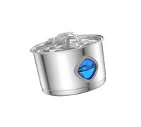 ZEPFJHE Estación de hidratación inoxidable de 2,8 L para animales, destacando el tamizado de múltiples etapas y flujo suave, apto para lavavajillas