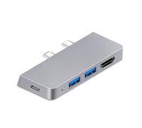 ZEPFJHE Estaciones Acoplamiento del Adaptador Hubs USB C para PRO8/9/X con Lector Tarjetas 4K USB3.0 Y TFSD