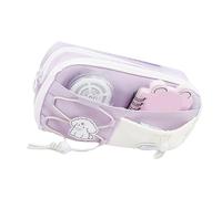 ZEPFJHE Estuche de poliéster de alta capacidad con 8 secciones, organizador de lápices multicapa para escuela, oficina, 23 x 12 x 8 cm, estuche de poliéster para trabajadores de oficina, Purple