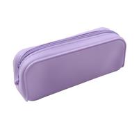 ZEPFJHE Estuche de silicona resistente al agua, ligero, portátil, organizador de bolígrafos, bolsa para estudiantes, adultos, niños, funda de silicona, Purple