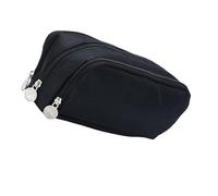 ZEPFJHE Estuche expandible de doble capa, organizador de gran capacidad, bolsa de cosméticos de viaje para escuela, oficina, bolsas expandibles, Black