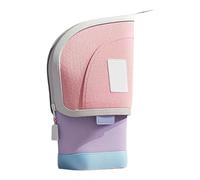 ZEPFJHE Estuche extensible telescópico para bolígrafos, soporte retráctil para lápices de pie, bolsa de almacenamiento, soporte para brochas de maquillaje de viaje, gran capacidad, a, Mass Beauty