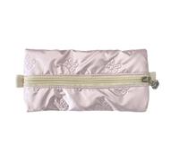 ZEPFJHE Estuche para bolígrafos con patrón de lazo, estuche de alta capacidad, color metálico, bolsa organizadora de bolígrafos, bolsa de viaje, cosméticos, elegante herramienta de escritura, b