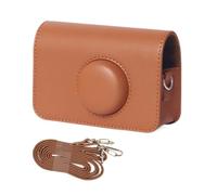 ZEPFJHE Funda de piel sintética para H35 501F, funda protectora retro para cámara con correa ajustable para el hombro, Brown, Juego de equipaje