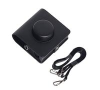 ZEPFJHE Funda de piel sintética suave para cámara de película ancha con correas para el hombro, Black, Juego de equipaje