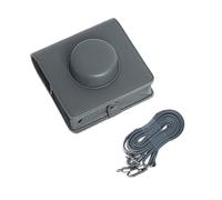 ZEPFJHE Funda de piel sintética suave para cámara de película ancha con correas para el hombro, gris oscuro, Juego de equipaje