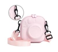 ZEPFJHE Funda protectora para cámara de 8/9/12/11/40, a prueba de golpes, bolsa de viaje, cierre de cremallera, correa para el hombro, Polvo de cereza claro, Juego de equipaje