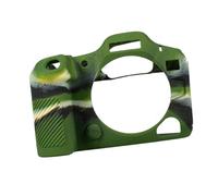 ZEPFJHE Funda protectora para cámara R5II de goma de silicona suave con textura antideslizante, camouflage, Juego de equipaje