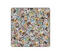 ZEPFJHE Funda protectora para lentes DSLR y accesorios, tela plegable con nanotecnología, Collage de dibujos animados, 45 x 45cm, Juego de equipaje