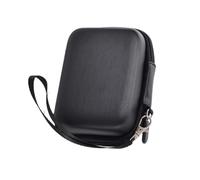ZEPFJHE Funda rígida de transporte para accesorios de cámara digital, funda de almacenamiento para fotografía, adaptador de carga de auriculares, bolsa rígida portátil, Black