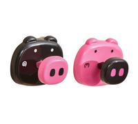 ZEPFJHE Ganchos de succión resistentes, paquete de 2 ganchos de pared de polipropileno para habitación, cocina, ahorro de espacio, fácil gancho decorativo para habitación de niños