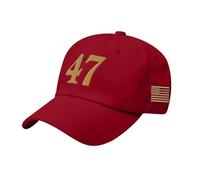 ZEPFJHE Gorra de béisbol bordada 47 de poliéster transpirable, ajustable, unisex, para deportes al aire libre, ajustable, de algodón, transpirable, con letras bordadas, para hombres, mujeres y jóvenes