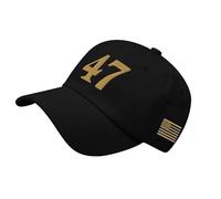 ZEPFJHE Gorra de béisbol bordada 47 de poliéster transpirable, ajustable, unisex, para deportes al aire libre, ajustable, de algodón, transpirable, con letras bordadas, para hombres, mujeres y jóvenes
