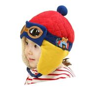 ZEPFJHE Gorro de punto con orejeras de invierno para adolescentes, elegante, para niños, térmico, con forro térmico, protección de oídos, para actividades al aire libre, multicolor, sombrero de