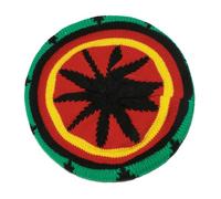 ZEPFJHE Gorro jamaicano unisex de punto arcoíris de fácil cuidado, gorro redondo para ocasiones casuales y formales, arcoíris, D, Talla única