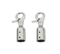 ZEPFJHE Hebillas de metal para bolsa, asa de bolsa, tapas de extremo, gancho de langosta, cierre de hebilla, conector de cadena para bolso de mano, conector para colgar cinturón, Silver, One Size