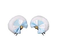 ZEPFJHE Horquilla para el pelo con orejas de oso sintético, doble lazo, para cosplay