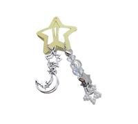 ZEPFJHE Horquillas de pelo de metal de filigrana de cinco puntas con diseño de estrella de cinco puntas para el pelo de moda simple para niños y niñas