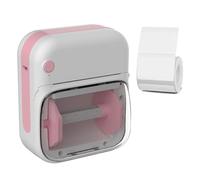 ZEPFJHE Impresora térmica portátil en miniatura para etiquetas, fotos y notas, batería recargable, no requiere tintas, incluye 1 rollo de papel de impresión, impresora auxiliar para tareas