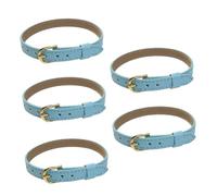 ZEPFJHE Juego de 5 correas flexibles de poliuretano con hebilla de metal para modelos en miniatura de 1/16 y accesorios de fotos, cinturones personalizables para muñeca