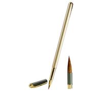 ZEPFJHE Juego de pinceles de pintura, pincel de escritura regular con convertidor de tintas y 4 cartuchos de tinta para escribir, pintar, caligrafía, práctica
